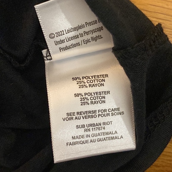 Sub_Urban Riot Junior Girl’s Black AC/DC T Shirt Size S - Picture 4 of 5